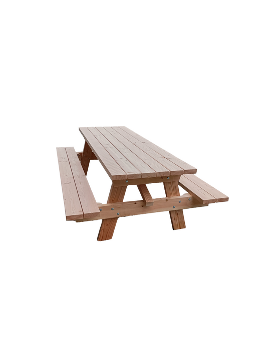 Picnic table 200 cm - Douglas wood - 6 Persons - Thick wood